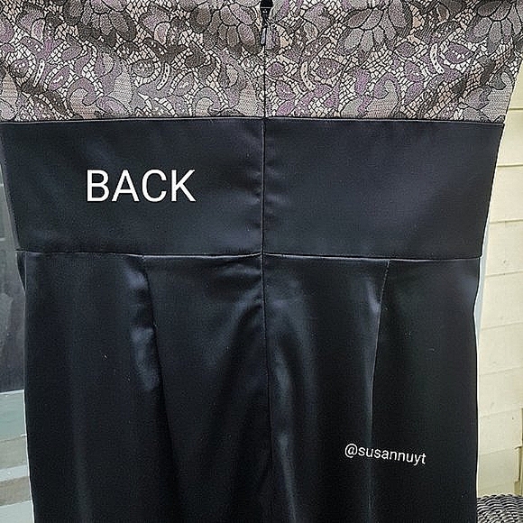 Maggy London Black Tie Bow Coquette Mob Wife Plazacore Strapless Cocktail Dress - Picture 4 of 4